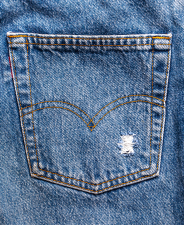 Blue jeans pocket.の写真素材