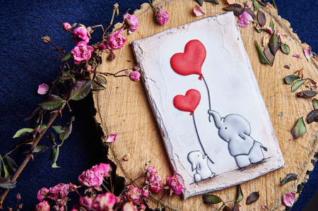 Gingerbread with animalsの写真素材