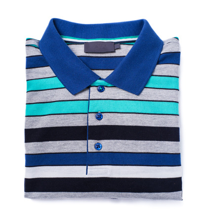 Men shirts on white backgroundの写真素材