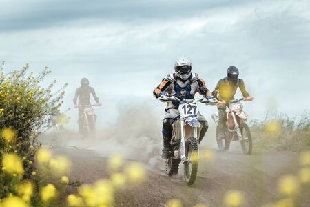 LIVNY, RUSSIA - JULY 01, 2017: Russian Motocross Cupのeditorial素材