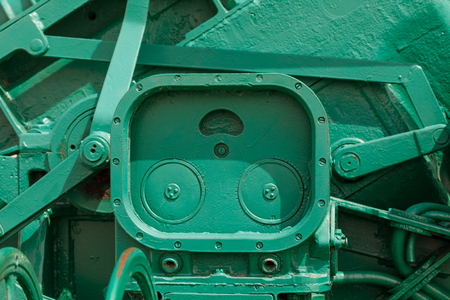 Background of the details of the old artillery systemの写真素材