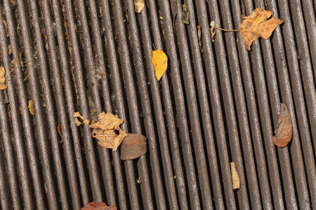 Texture of an old passenger car cabin filter