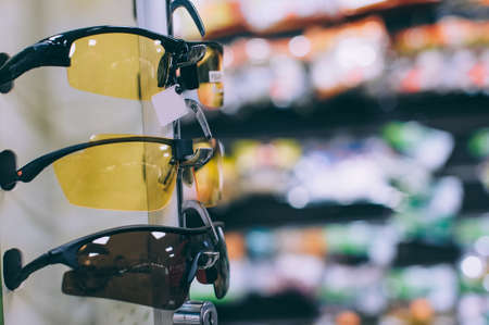Sunglasses for the eyes on the shop window