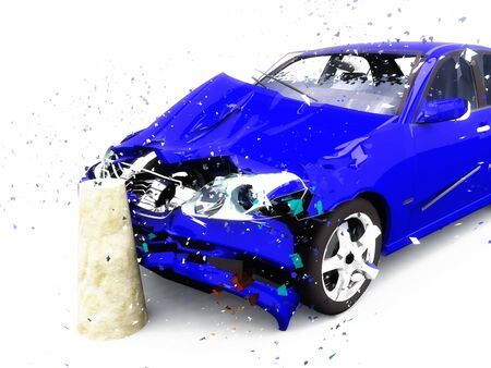 scene to damages of the carの写真素材
