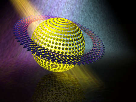 3D rendered digital image of an abstract background