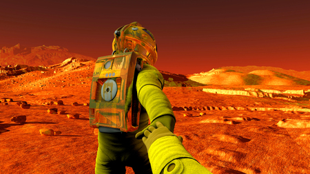 Follow me to Marsの写真素材
