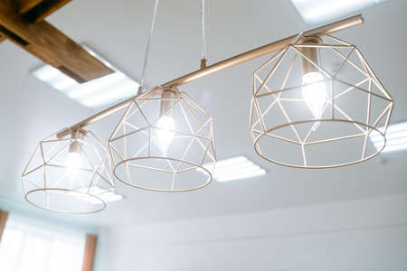 A beautiful lamp. Decoration in the studio.