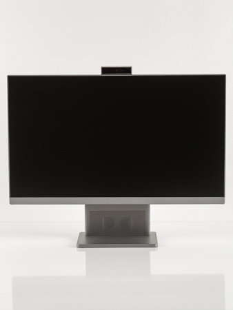 Classic monitor on a white background.の写真素材