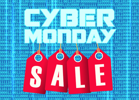 vector illustration cyber monday advertisement posterのイラスト素材
