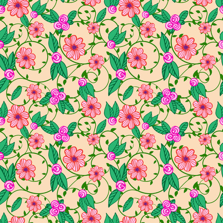Floral pattern.のイラスト素材