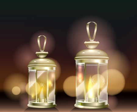 vector illustration poster for the Muslim holiday of Ramadanのイラスト素材