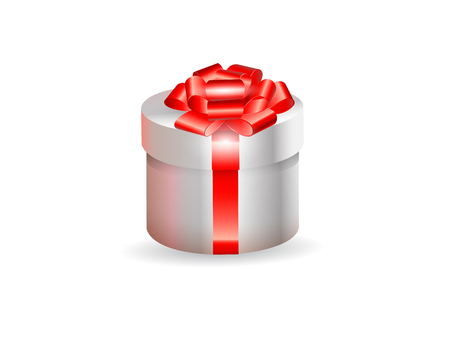 Vector illustration holiday present box icon design on white background.のイラスト素材