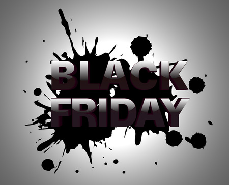Vector illustration black friday poster.のイラスト素材