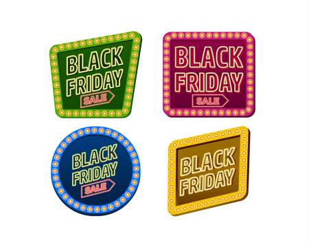 Vector illustration black friday poster.のイラスト素材