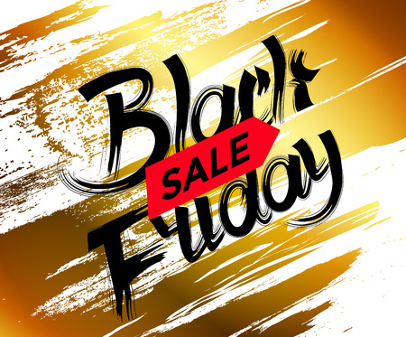 Vector illustration Black Friday poster design.のイラスト素材