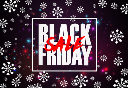 Vector illustration Black Friday poster design.のイラスト素材