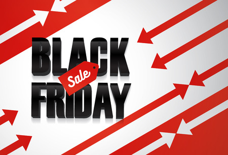 Vector illustration Black Friday poster design.のイラスト素材
