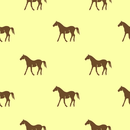 Horse seamless pattern design. Vector illustration.のイラスト素材