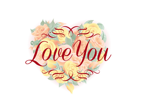 Holiday Valentine poster design. Vector illustration.のイラスト素材