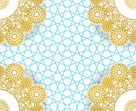 Muslim holiday Ramadan card and poster design. Vector illustration.のイラスト素材