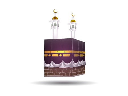 Muslim holiday poster design. Vector illustration.のイラスト素材