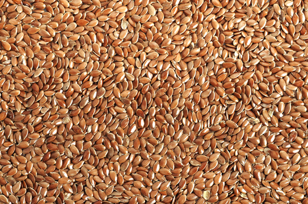 Brown flax seeds. Diet of a healthy diet.の写真素材