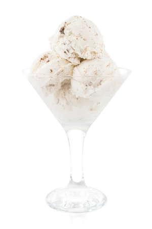 Glass with ice creamの写真素材