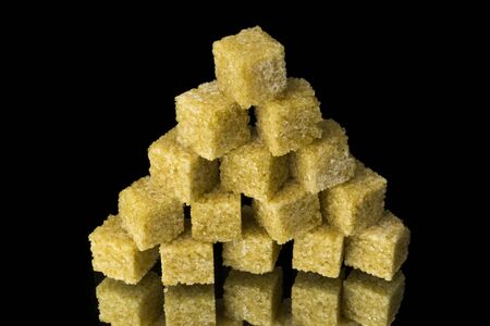 Pyramid from sugar cubes