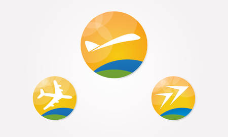 business avia icon templateのイラスト素材
