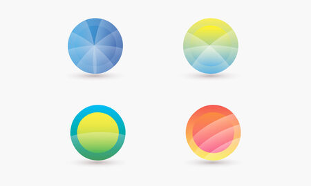 abstract color business icon templateのイラスト素材