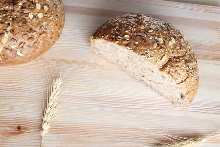multi-grain bread and ears