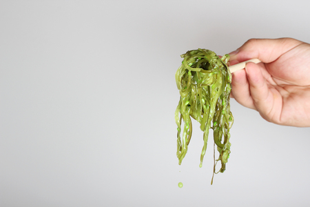 chuk salad and chopsticksの写真素材