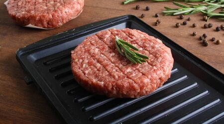 burger cutlet from beefの写真素材
