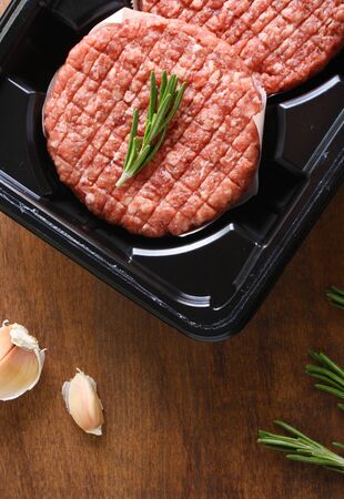 burger cutlet from beefの写真素材
