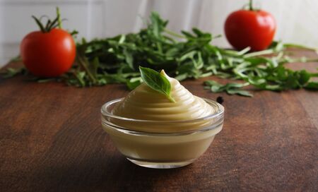 sauce of sour cream mayonnaiseの写真素材