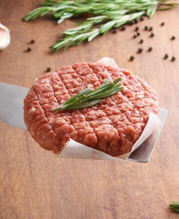 burger cutlet from beefの写真素材