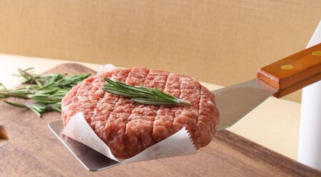 burger cutlet from beefの写真素材