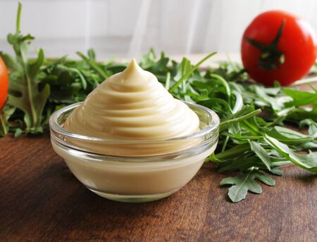 sauce of sour cream mayonnaiseの写真素材