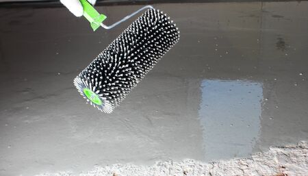 filling poses needle roller fillingの写真素材