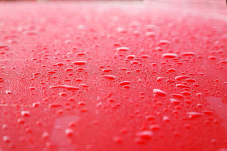 water drops on a metal surface showing freshness concept
