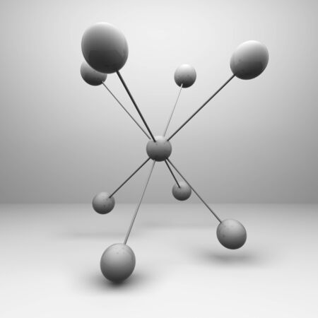 Illustration of 3d sphereの写真素材
