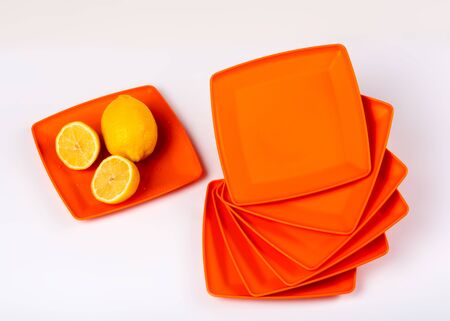 Kitchenware for storing fresh food, fruits and vegetables. Ecological plasticの写真素材