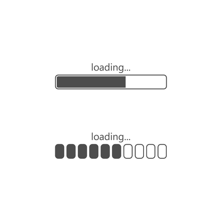 Loading icon, isolated on white backgroundのイラスト素材