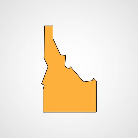 Map of Idahoのイラスト素材