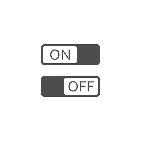 On/Off switch. Vector iconのイラスト素材