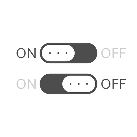 On/Off switch. Vector iconのイラスト素材