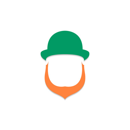 St. Patrick's day. Beard and hat.のイラスト素材