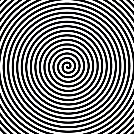 Black and white hypnosis spiral. Vector backgroundのイラスト素材