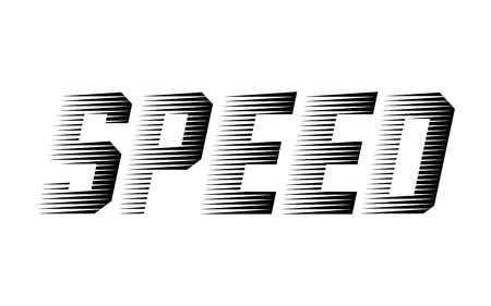 The speed of the logo template black text