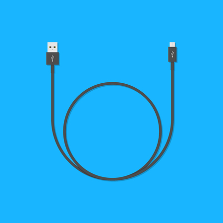 USB cableのイラスト素材